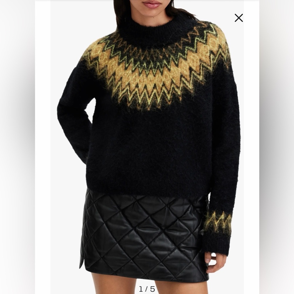 ALLSAINTS Clyde Funnel Neck Sweater